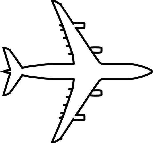 简易飞机画法