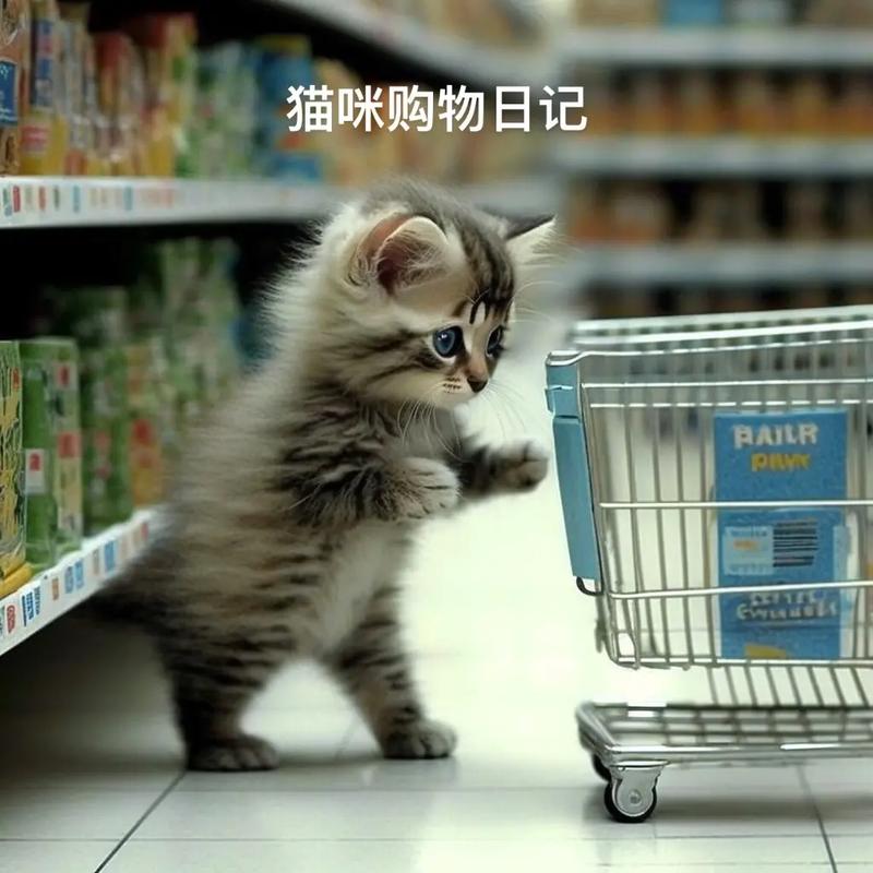 猫咪购物的相关图片